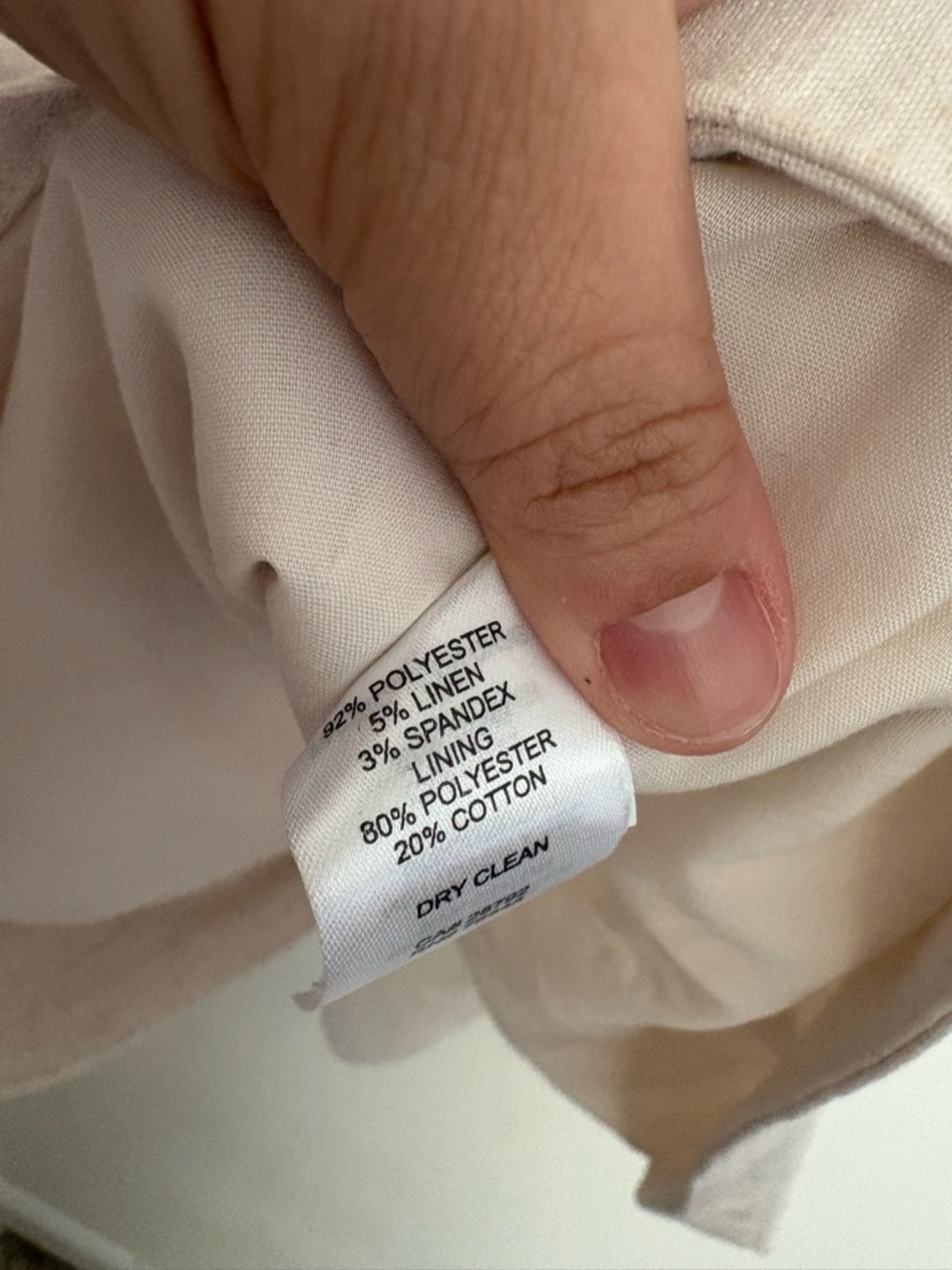 Hour of Harlow Sleeveless Button-Front Linen Vest Light Beige Chic Women’s 10 - Picture 6 of 6